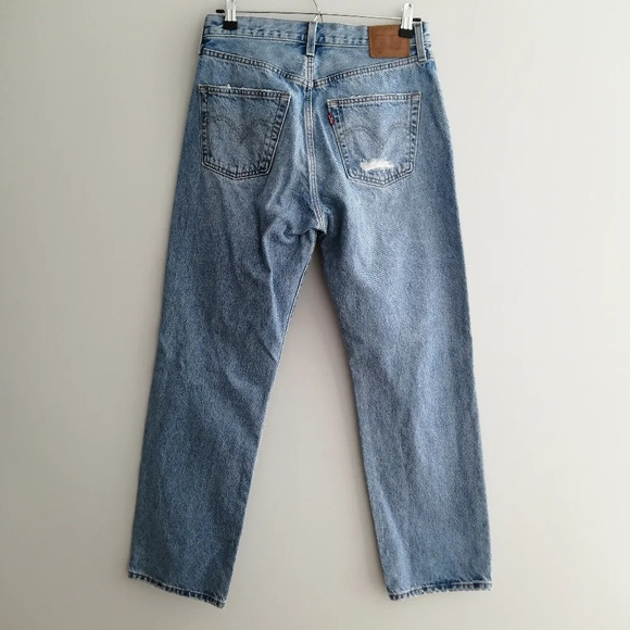 Levi's 501 90s Loose Straight Jeans Premium Denim in Sketch Artist 27 (4) - Picture 4 of 16